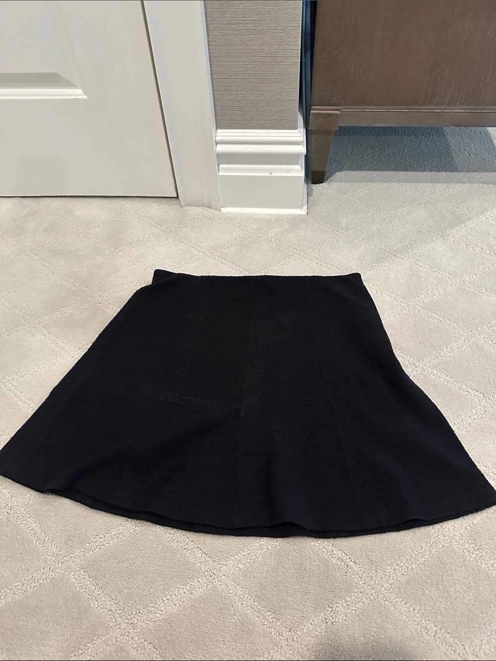 LOFT Black A-Line Skirt